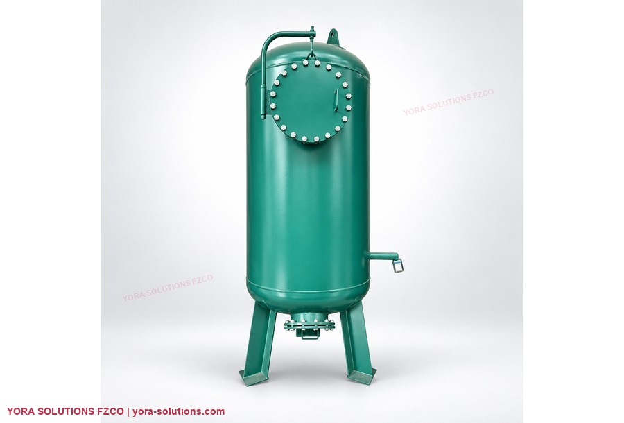Coated vertical filtration vessel Coated vertical filtration vessel presented by YORA Solutions FZCO.